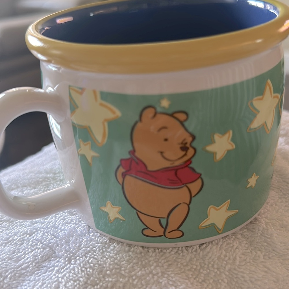 Disney Applause Winnie The Pooh and Eeyore Cappuccino mug